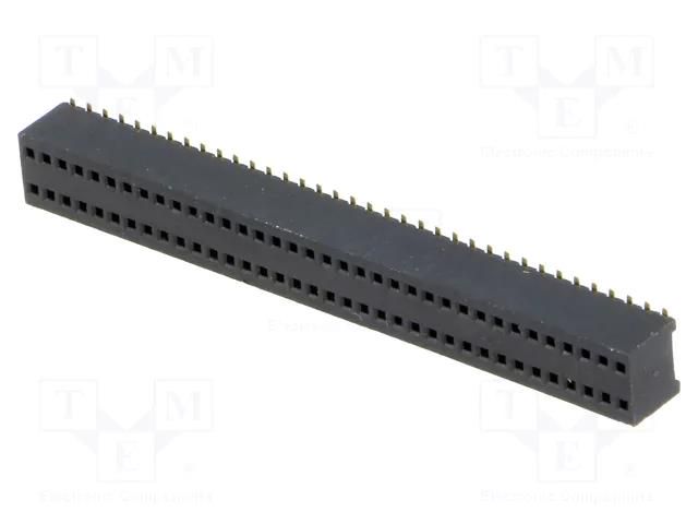 Connector: pin strips; socket; female; PIN: 72; straight; SMT; 2x36 CONNFLY DS1065-10-2X36S8BS
