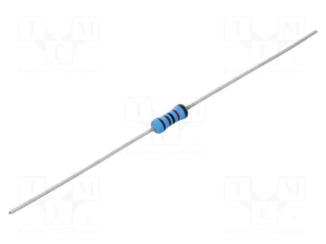 Resistor: metal film; THT; 33.2Ω; 0.6W; ±1%; Ø0.6x28mm; Ø2.5x6.5mm VISHAY MBB02070C3329FCT00