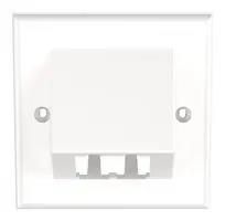 SLOPED FACEPLATE, 2PORT, WHITE CFPUKS2BAWY