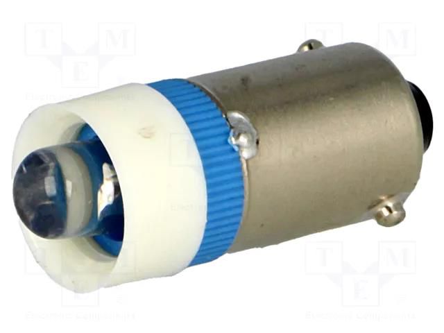 LED lamp; blue; BA9S; 24VDC; 24VAC BRIGHTMASTER LLED-B9/24/B