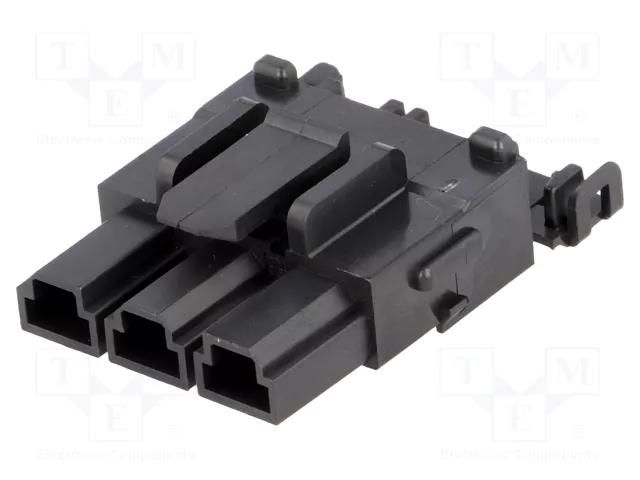 Connector: wire-wire/PCB; plug; female; Mini-Fit Sr; 10mm; PIN: 3 MOLEX MX-42816-0312