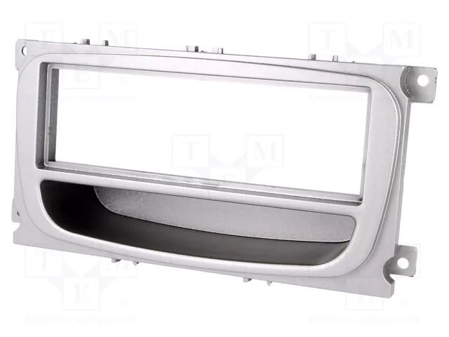 Radio frame; Ford; 1 DIN; silver COMPOTECH RAM-40.213.3