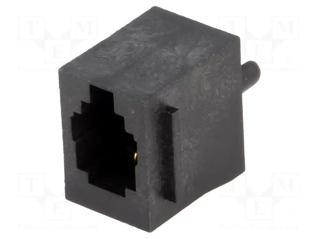 Connector: RJ9; socket; PIN: 4; with panel stop blockade; UL94V-0 NINIGI RJ9GP