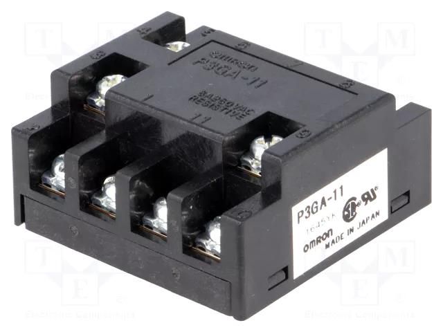 Relays accessories: socket; PIN: 11; on panel; 6A; 250VAC; undecal OMRON P3GA-11
