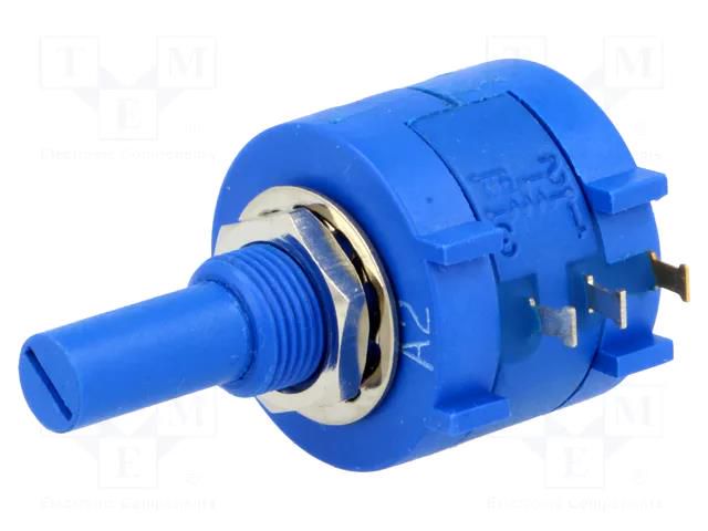 Potentiometer: shaft; multiturn; 20kΩ; 2W; ±5%; 6.35mm; linear SR PASSIVES POT2218P-20K