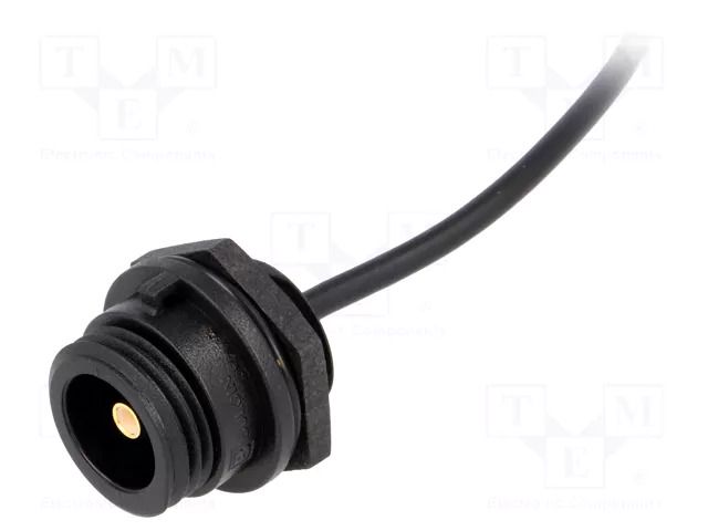 Cable; Buccaneer SMB female; 0÷4GHz; 0.5m; 50Ω; IP68 BULGIN PX0414/0M50