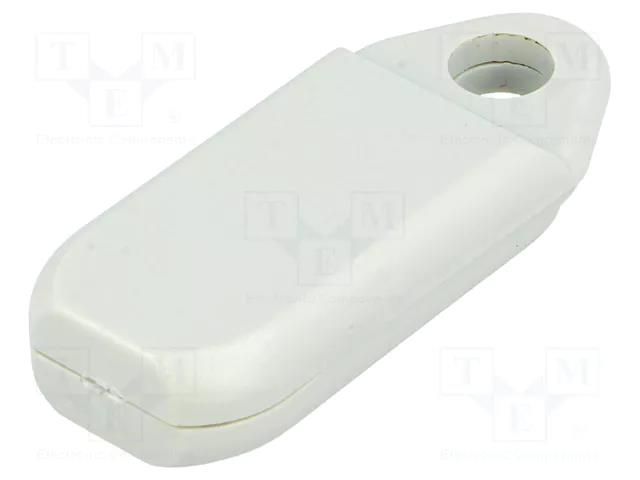 Enclosure: for remote controller; X: 16mm; Y: 40mm; Z: 8mm; ABS MASZCZYK ABS-8