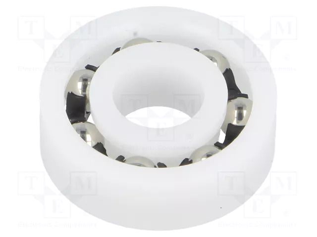 Bearing: ball; Øint: 10mm; Øout: 26mm; W: 8mm; Cage: polyamide IGUS BB-6000-B180-10-ES