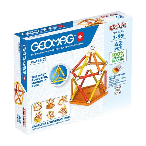 Classic Recycled magnetic blocks 42 pieces GEOMAG GEO-271, Geomag 271