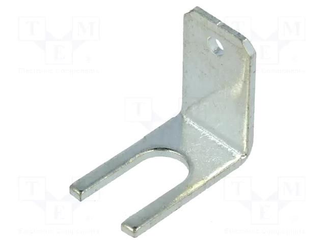 Terminal: flat; 6.5mm; 0.8mm; male; M4; screw; brass; tinned DEGSON ELECTRONICS K8-00AH