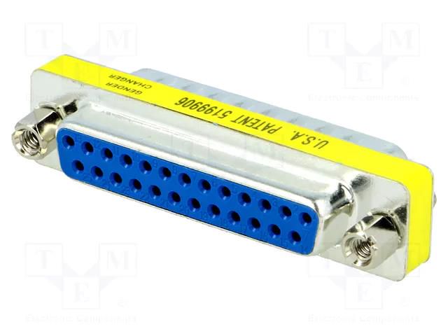 Transition: adapter; D-Sub 25pin male,D-Sub 25pin female ENCITECH DMGC-2525-MF