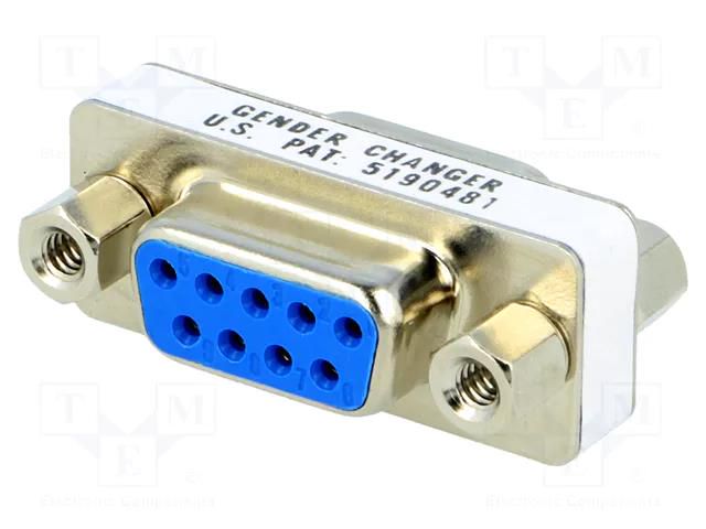 Transition: adapter; D-Sub 9pin female,both sides ENCITECH DMGC-0909-FF