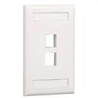 VERTICAL FACEPLATE, 2 MODULE, WHITE NK2FIWY