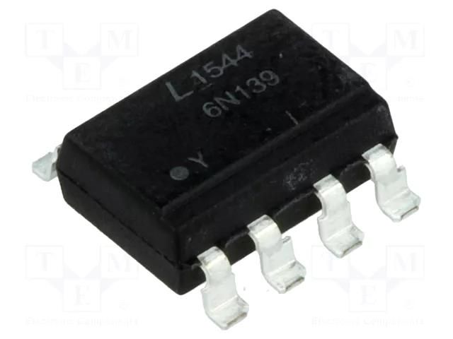 Optocoupler; SMD; Ch: 1; OUT: Darlington; Uinsul: 2.5kV; Gull wing 8 LITEON 6N139S-TA1-L