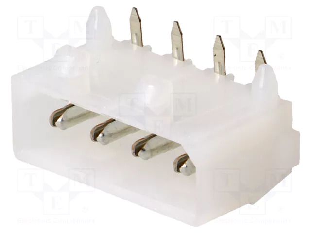 Connector: wire-board; socket; male; PIN: 4; CMNL; 250V; THT; on PCBs TE Connectivity 641737-1