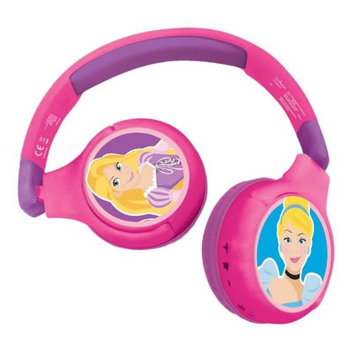 Foldable headphones 2in1 Disney Princess Lexibook, Lexibook HPBT010DP