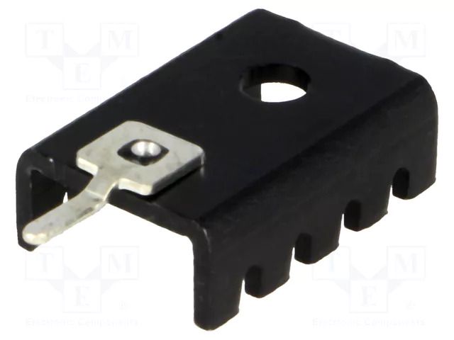Heatsink: moulded; U; TO202,TO220; black; L: 19.05mm; W: 13.21mm STONECOLD D01PA