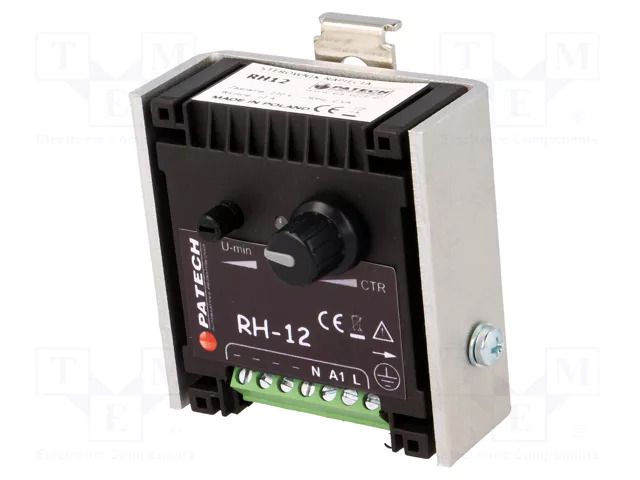 Voltage regulator; 195÷253VAC; for DIN rail mounting; IP20; 12A PATECH RH-12