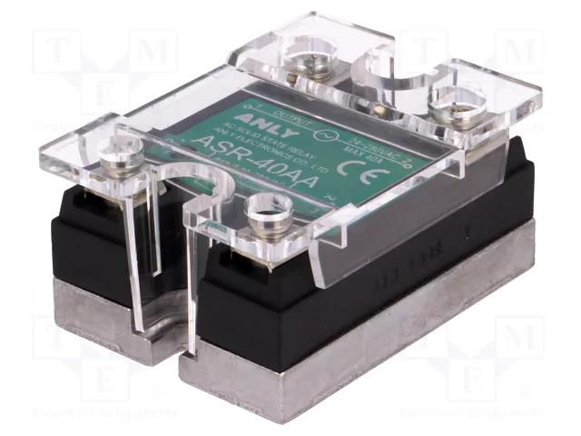 Relay: solid state; Ucntrl: 80÷280VAC; 40A; 24÷280VAC; ASR; 1-phase ANLY ELECTRONICS ASR-40AA