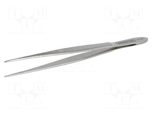 Tweezers; 120mm; for precision works; Blade tip shape: sharp BERNSTEIN BRN-5-121