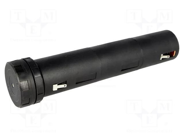 Holder; C,R14; Batt.no: 3; soldering lugs; black; UL94V-0; -30÷70°C BULGIN BX0003/1