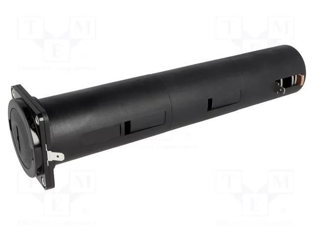 Holder; D,R20; Batt.no: 3; soldering lugs; black; UL94V-0; -30÷70°C BULGIN BX0018
