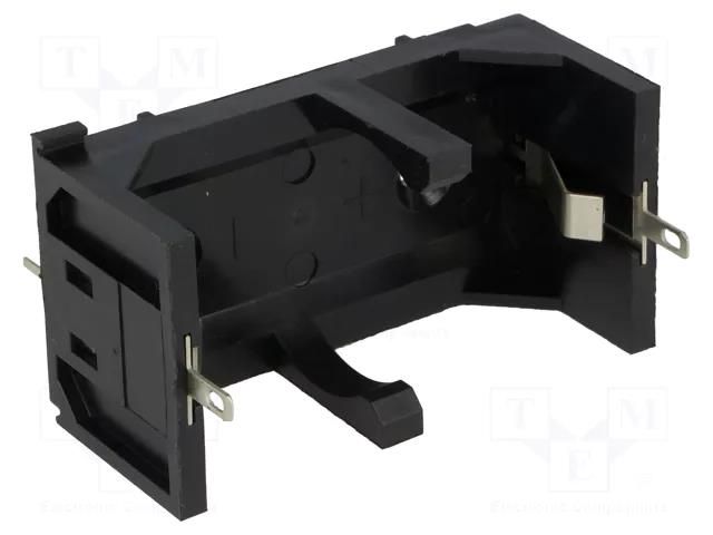 Holder; C,R14; Batt.no: 1; soldering lugs; black; UL94V-0; -30÷70°C BULGIN BX0036