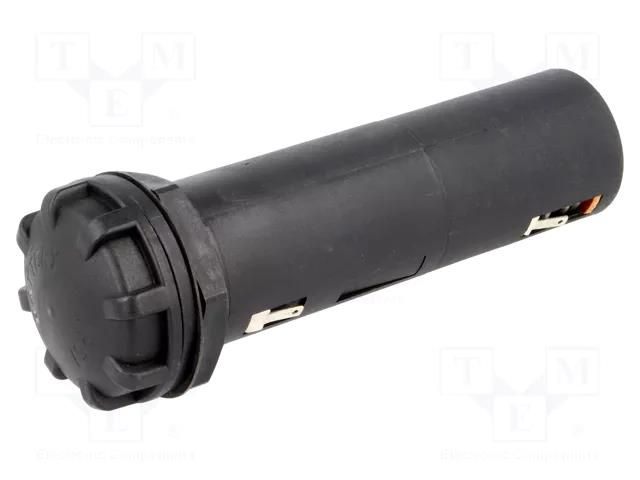 Holder; C,R14; Batt.no: 2; soldering lugs; black; UL94V-0; -30÷70°C BULGIN BXS002/1