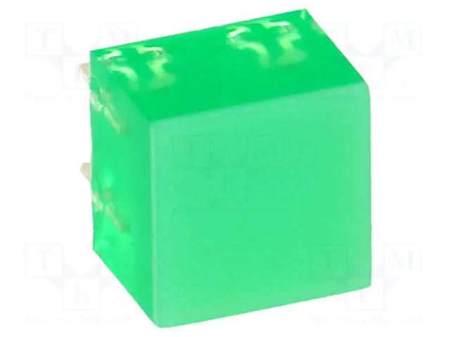 LED backlight; green; Lens: diffused,green; λd: 568nm; 5÷20mcd KINGBRIGHT ELECTRONIC L-875/4GDT