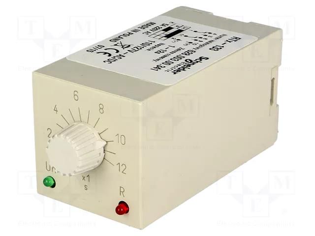 Timer; 1÷12s; DPDT; 230VAC/5A; Usup: 110÷127VAC; 110÷127VDC; RTX133 SCHNEIDER ELECTRIC RTX133-110-12S