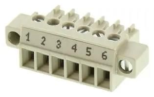 TERMINAL BLOCK PLUGGABLE, 6 POSITION, 30-16AWG, 3.81MM 25.621.0653.0