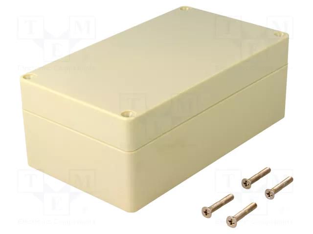 Enclosure: multipurpose; X: 90mm; Y: 158mm; Z: 61mm; ABS; grey; IP65 COMBIPLAST CP-11-2