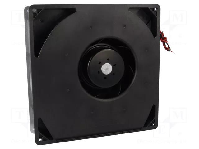 Fan: DC; blower; 24VDC; 220x220x56mm; 209m3/h; ball; 2850rpm; 22AWG EBM-PAPST RG160-28/14N