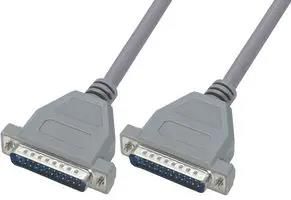 CABLE ASSY, 25P D-SUB PLUG-PLUG, 10' CSM25MM-10