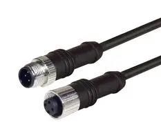 SENSOR CORD, 4P M12 PLUG-RCPT, 3.3' M12M12F4D-1