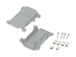HALF COVER, D-SUB CONN, ABS, GRY DHP15G