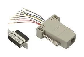 ADAPTER, DB15 PLUG-RJ45 JACK, PANEL RA158M