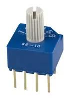 ROTARY SWITCH, 1P, 6 POS, 0.1A, 5VDC SS-10-16SP-L-AE