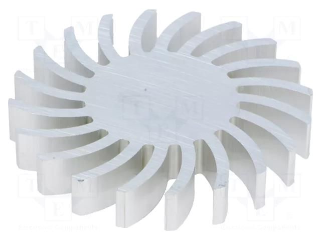 Heatsink; LED; Ø: 70mm; H: 10mm; 2.28K/W FISCHER ELEKTRONIK SK57110AL