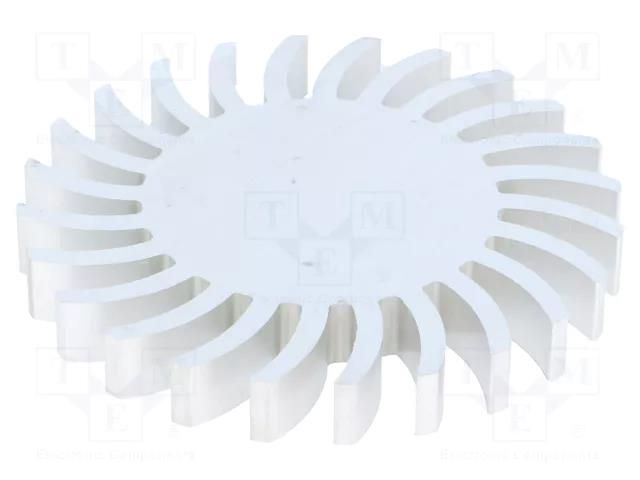 Heatsink; LED; Ø: 85mm; H: 10mm; 2.25K/W FISCHER ELEKTRONIK SK57210AL