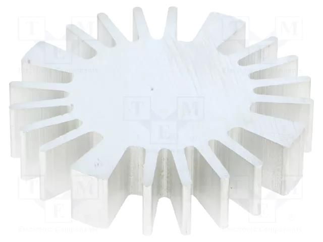 Heatsink; LED; Ø: 50mm; H: 10mm; 2.3K/W FISCHER ELEKTRONIK SK57710AL
