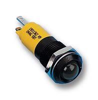 LED INDICATOR, 24VDC, BLK, YELLOW 192A1352