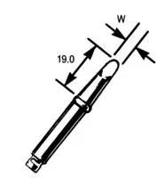 TIP, ROUND, SLOPED, 1.6MM CT5AA8.