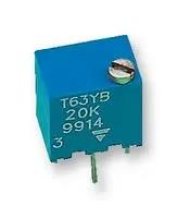 TRIMMER, POT, 1M, 15TURN, THD T63YB105KT20