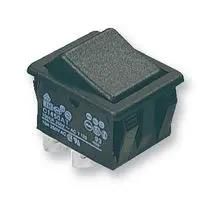 ROCKER SWITCH, DPST, BLACK C1550ATAAD