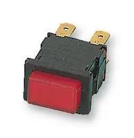 SWITCH, DPST, RED ILLUM H8353ABBLK/RED