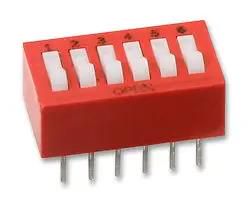 SWITCH, SPST, 6 POS, RAISED ROCKER 76SB06T