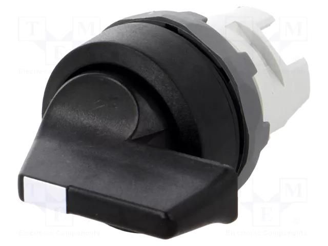 Switch: rotary; 22mm; Stabl.pos: 2; black; none; IP66; prominent ABB M2SS4-10B