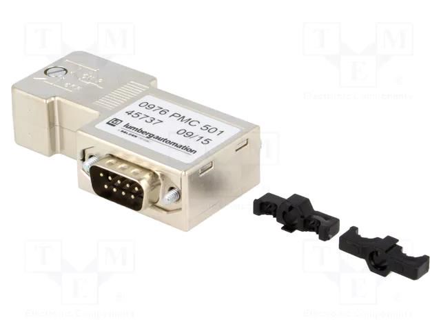 D-Sub; PIN: 9; plug; male; angled 90°; Type: Profibus LUMBERG AUTOMATION 0976PMC501