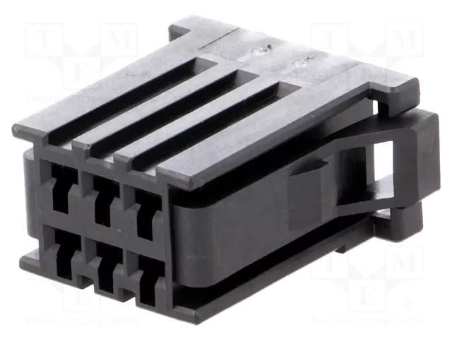 Connector: wire-board; plug; female; PIN: 6; Dynamic D-3100D; 10A TE Connectivity 178289-3